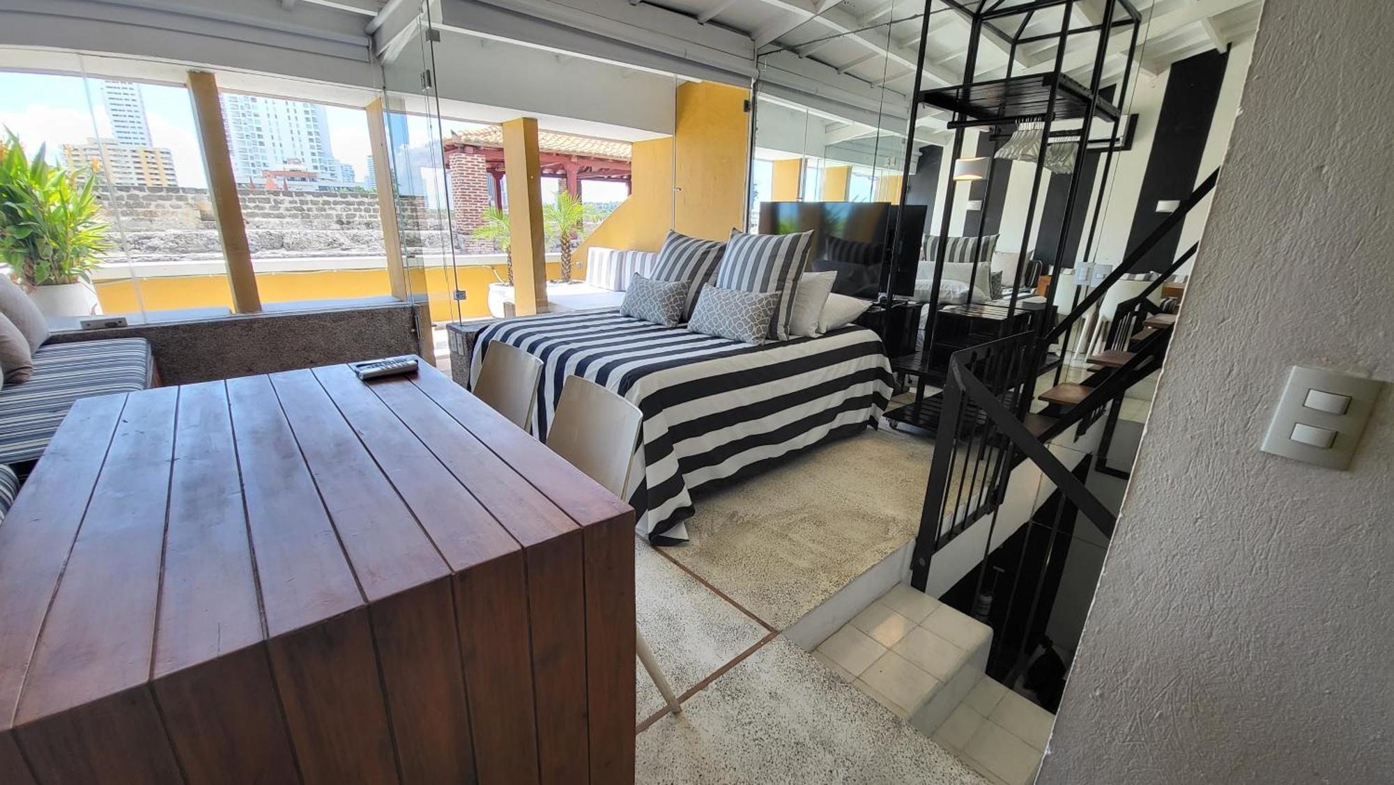 Apartamento Duplex Vista Al Mar Y Murallas Nuevo En La Ciudad Amurallada Lejlighed Cartagena Eksteriør billede